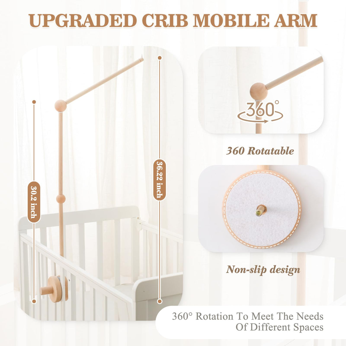 Plush Safari Animal Baby Mobile for Crib