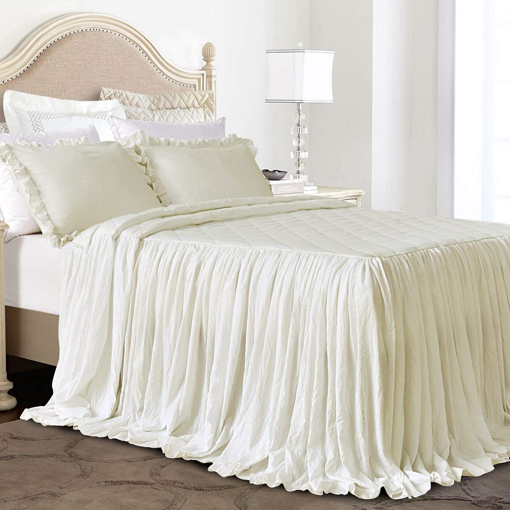 Cotton Oversized Quilt Bedspread Set