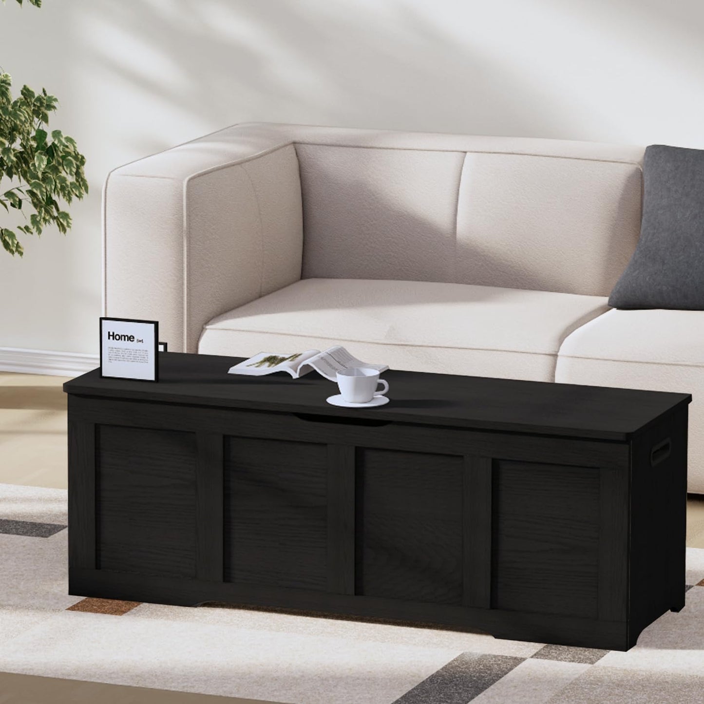 Timberer 47.2" Wooden Extra Large Storage Trunk