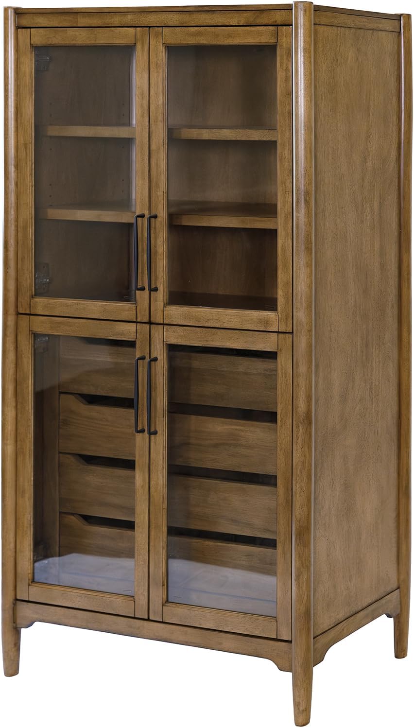 Wood Bookcase Display Cabinet