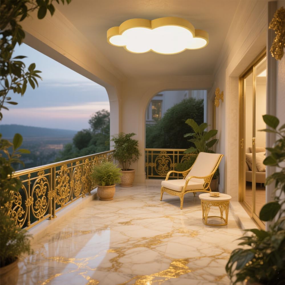 Cloud Shape Led Ceiling Light, with Remote Control