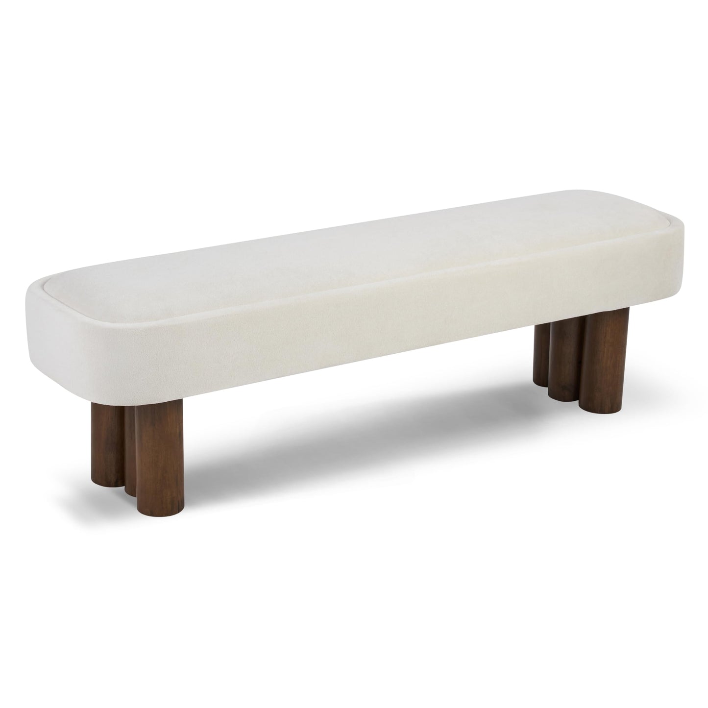 51.5" Bench with Walnut-Finished Legs