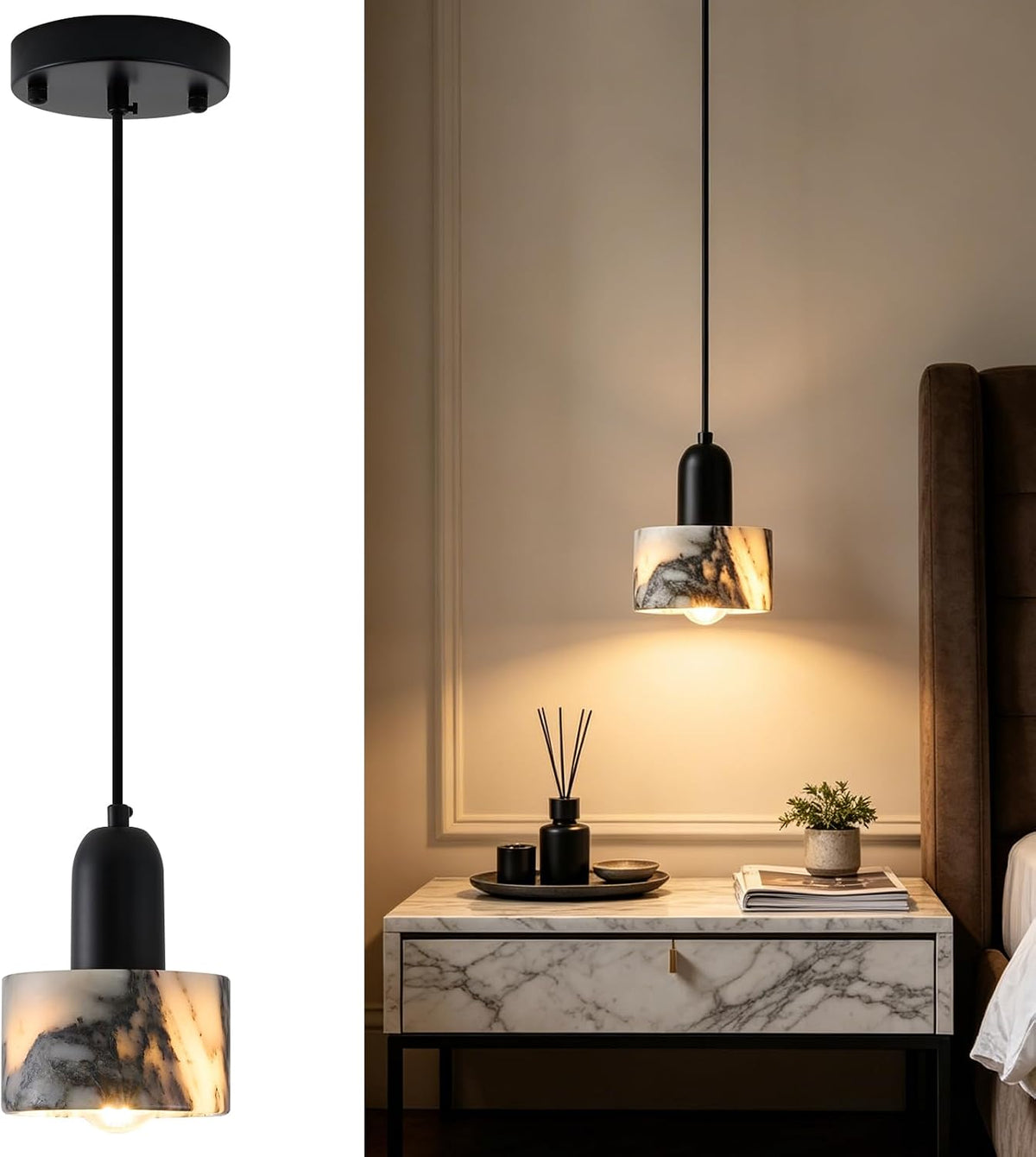 Natural Stone Marble Pendants
