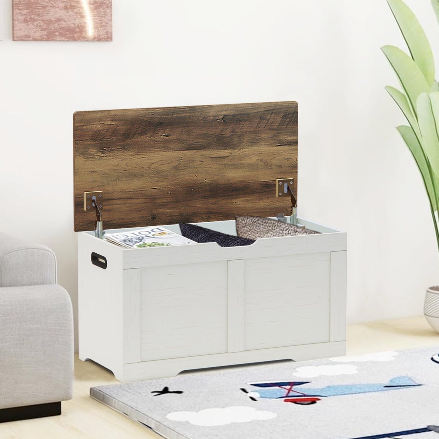 Timberer 47.2" Wooden Extra Large Storage Trunk