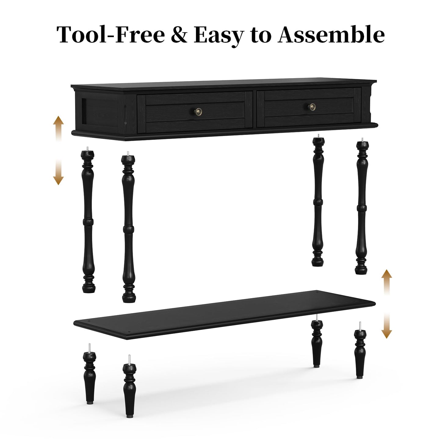 Console Table with 2 Drawers