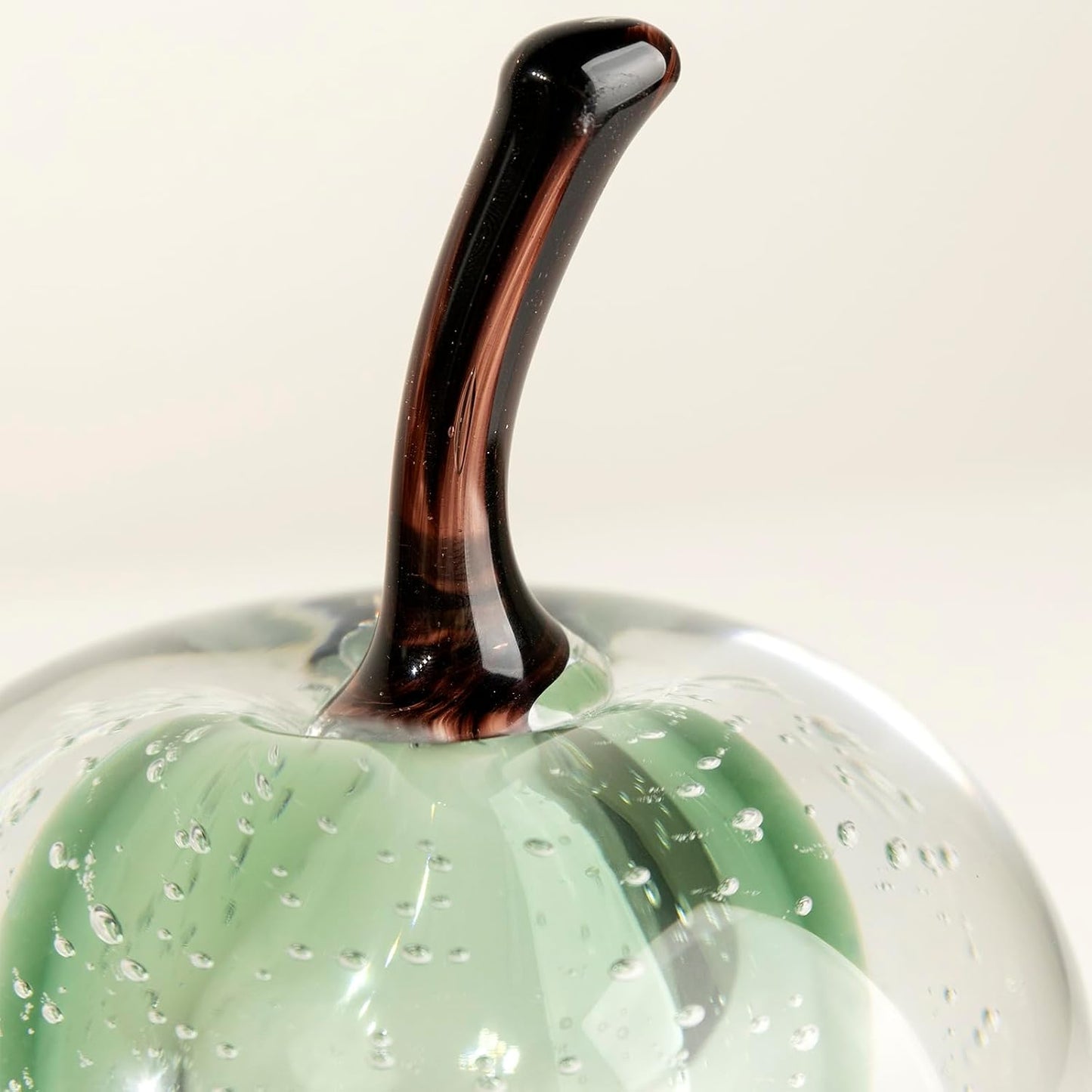 Glass Fruit Apple Statue