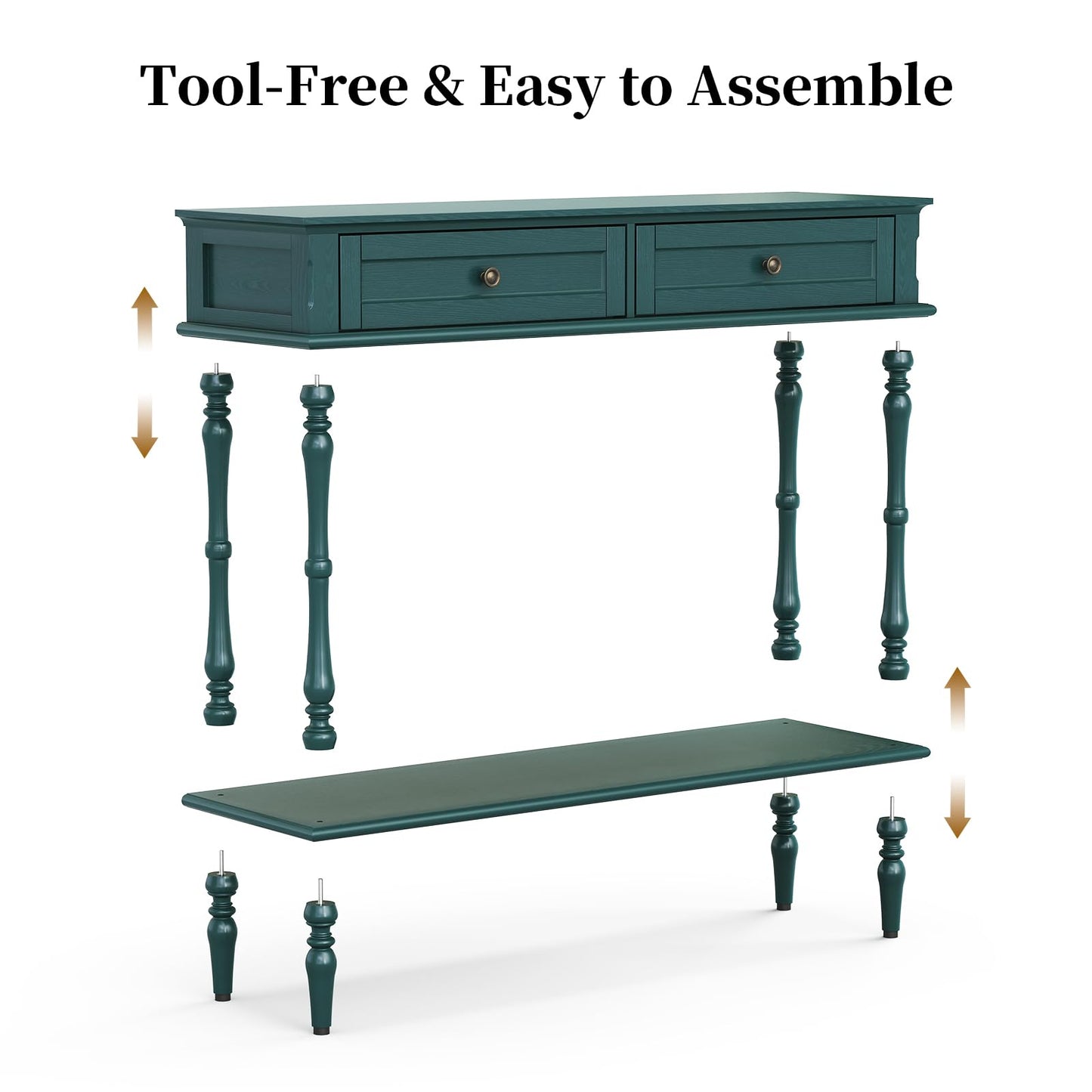 Console Table with 2 Drawers