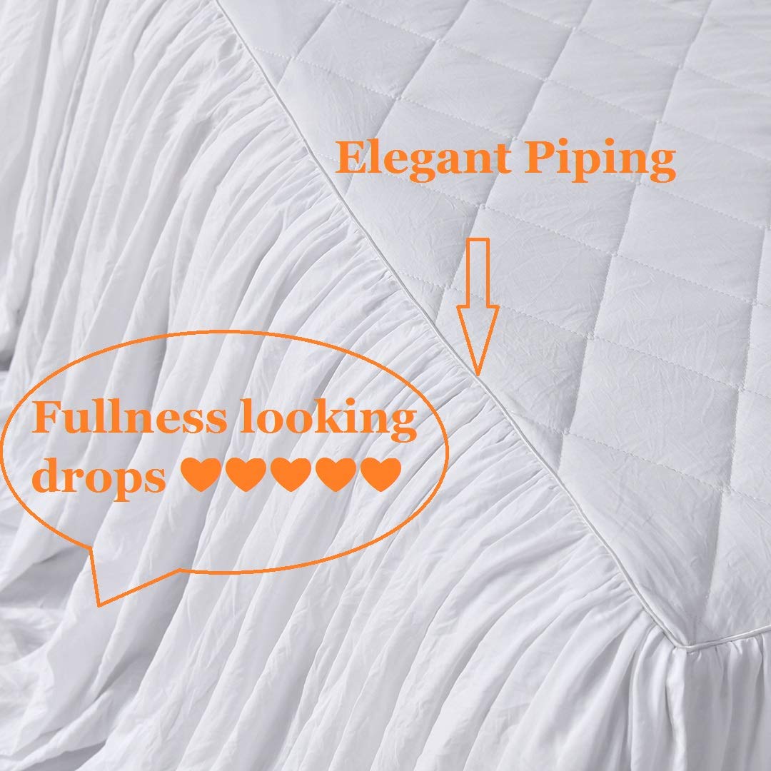 Cotton Oversized Quilt Bedspread Set