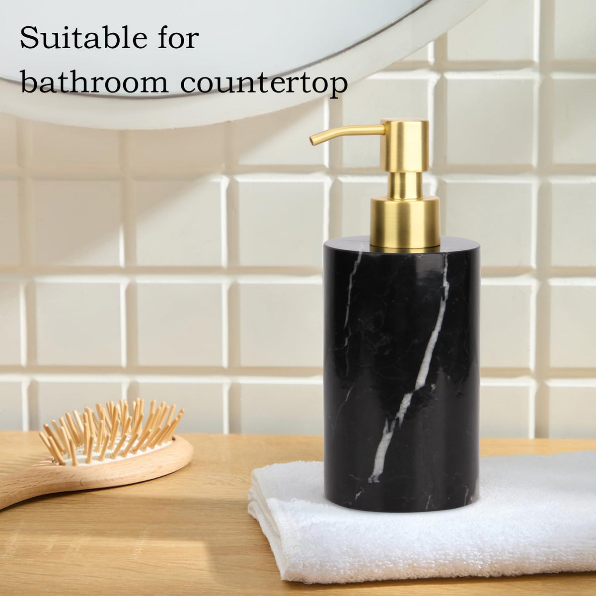 Natural Calacatta Viola Marble Soap Dispenser