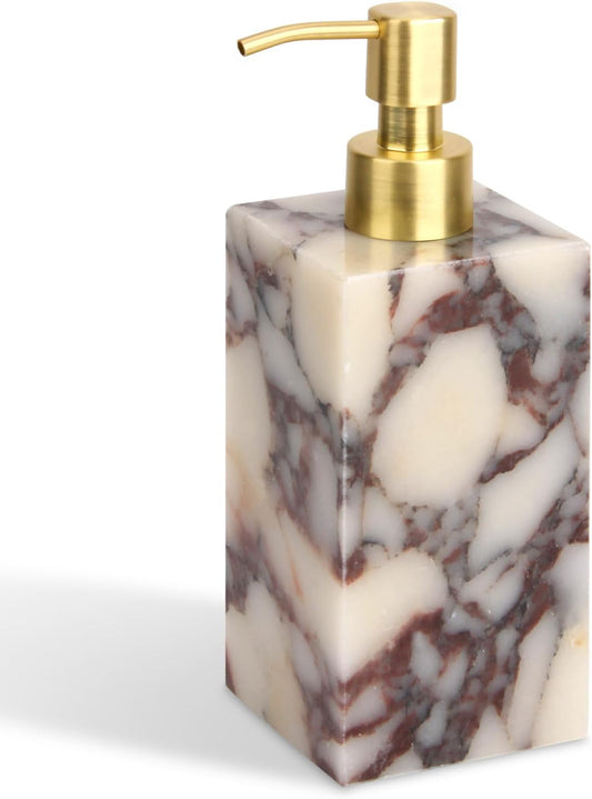 Natural Calacatta Viola Marble Soap Dispenser