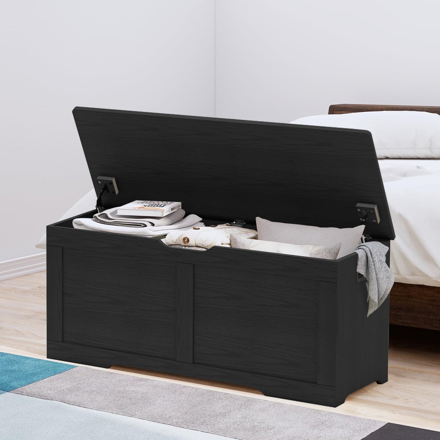 Timberer 47.2" Wooden Extra Large Storage Trunk