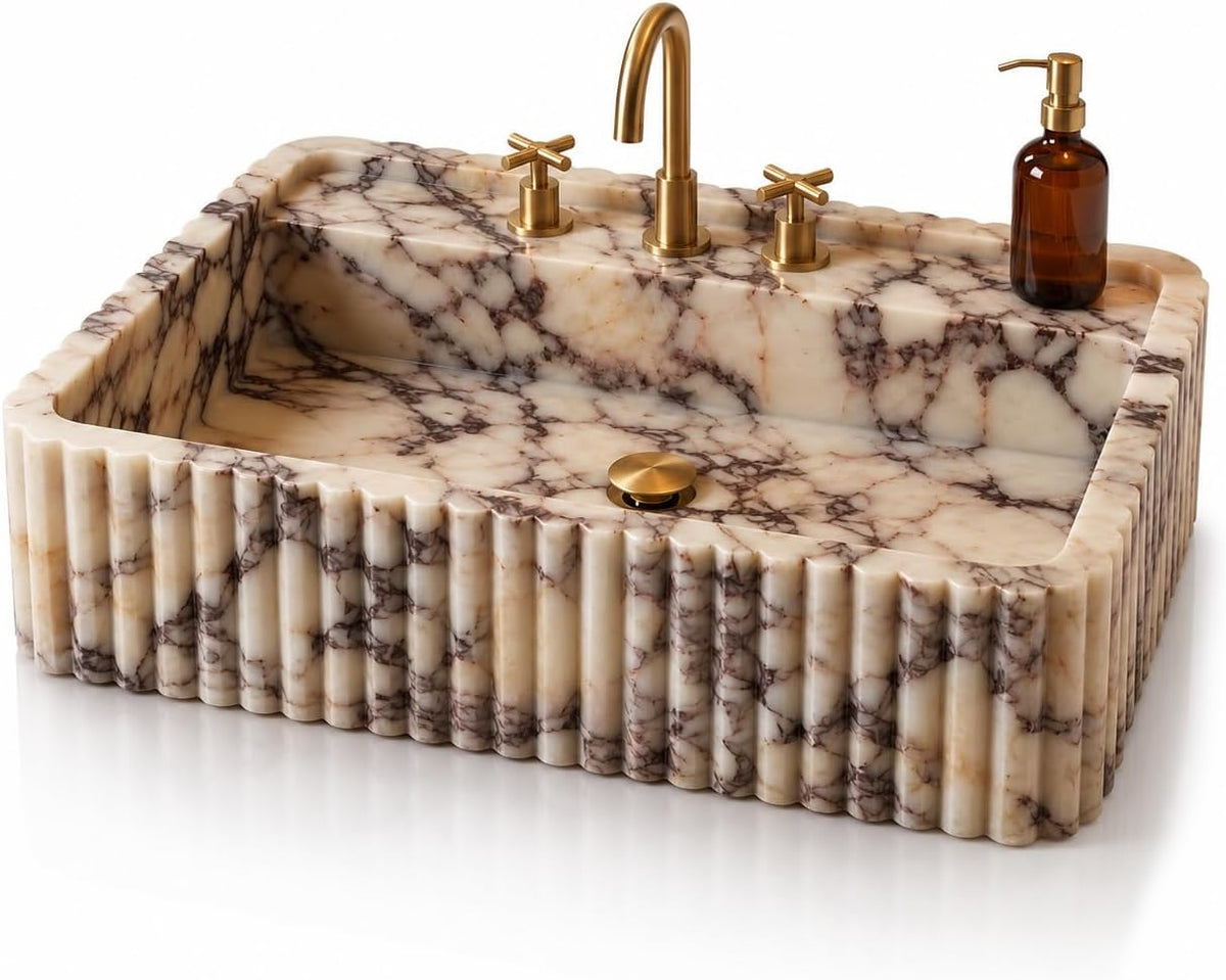 Calacatta Viola Marble Sink