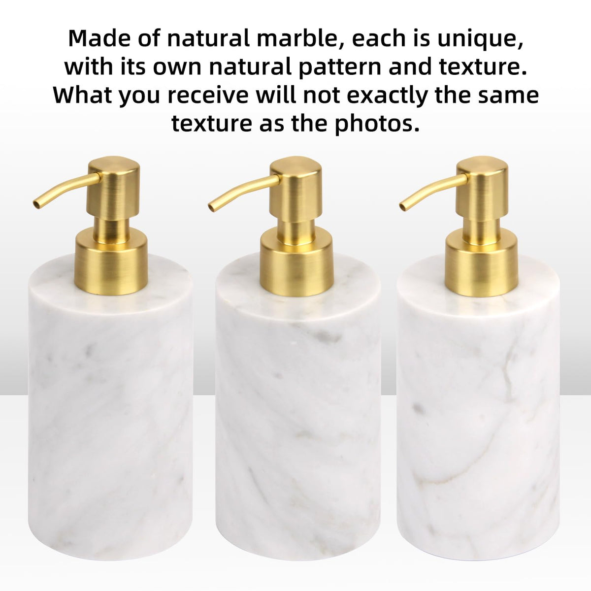Natural Calacatta Viola Marble Soap Dispenser