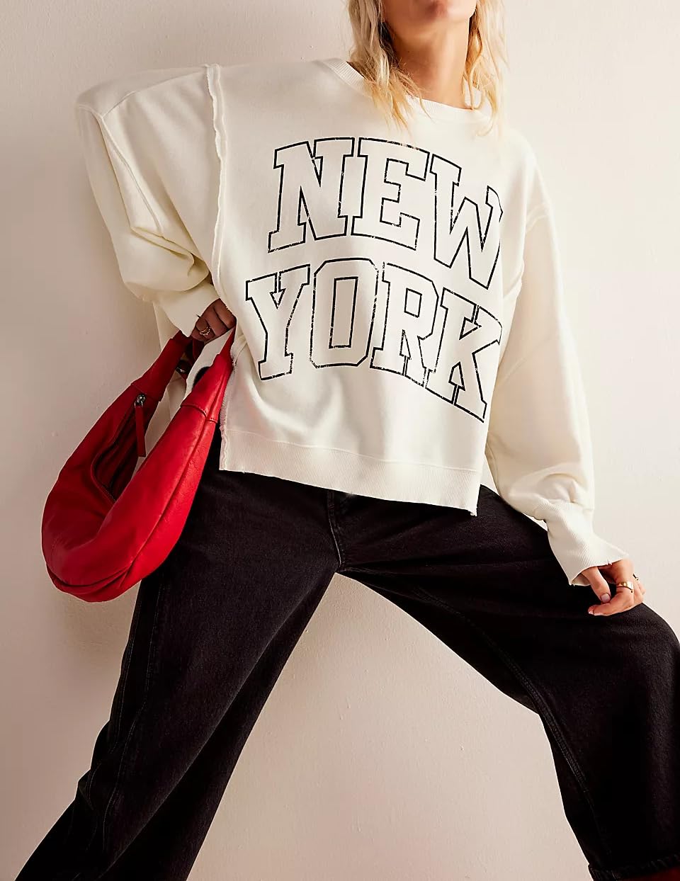 Womens Vintage Oversized Graphic Cute Crewneck Sweatshirt Y2k Loose Fit Aesthetic Retro Pullover Going Out Tops