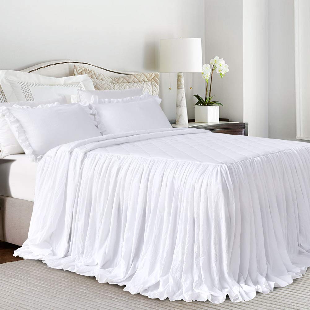Cotton Oversized Quilt Bedspread Set