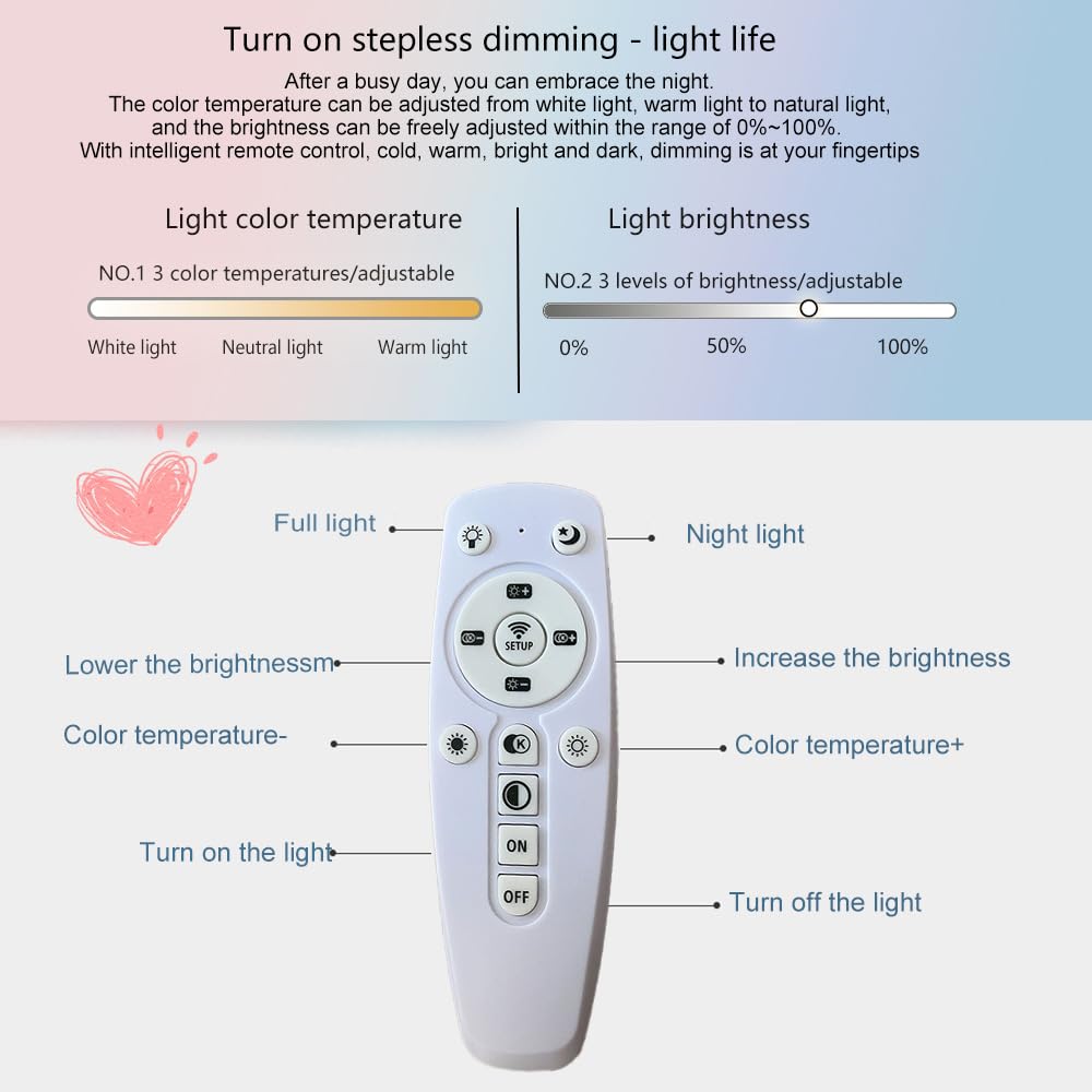 Cloud Shape Led Ceiling Light, with Remote Control