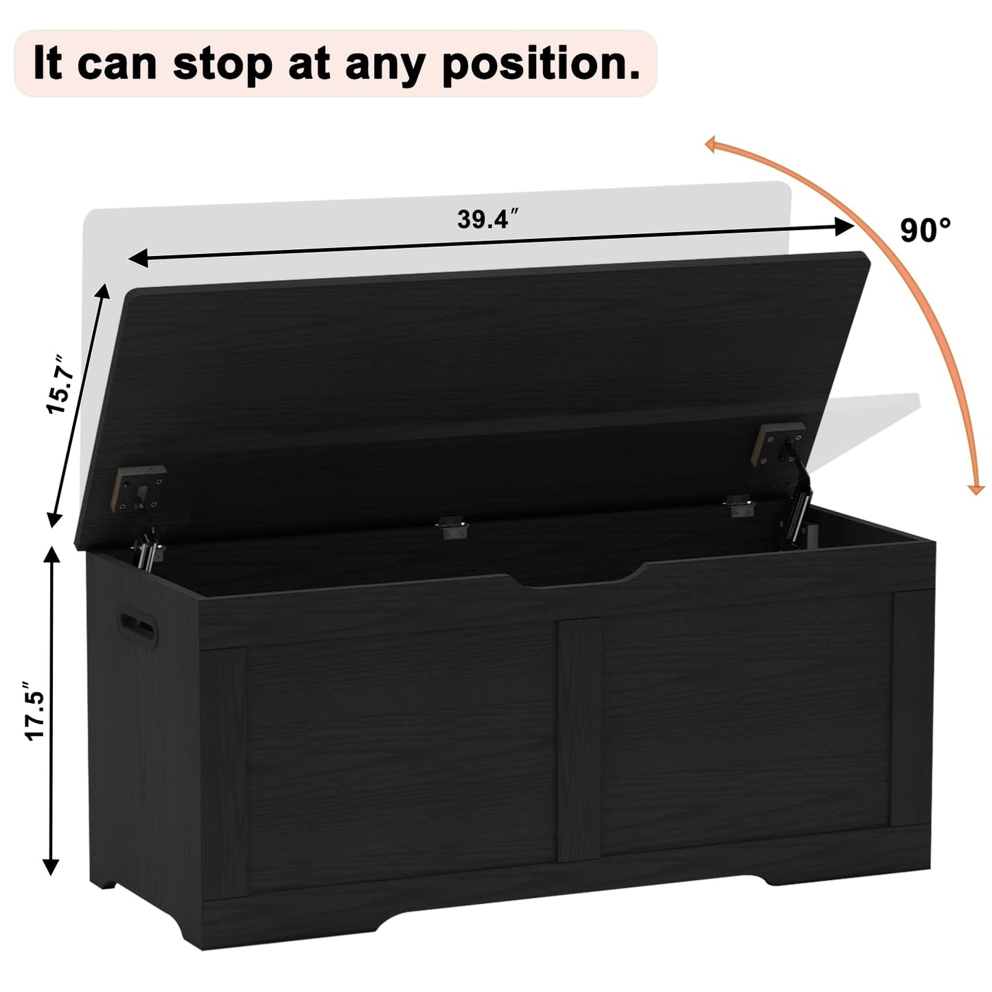 Timberer 47.2" Wooden Extra Large Storage Trunk