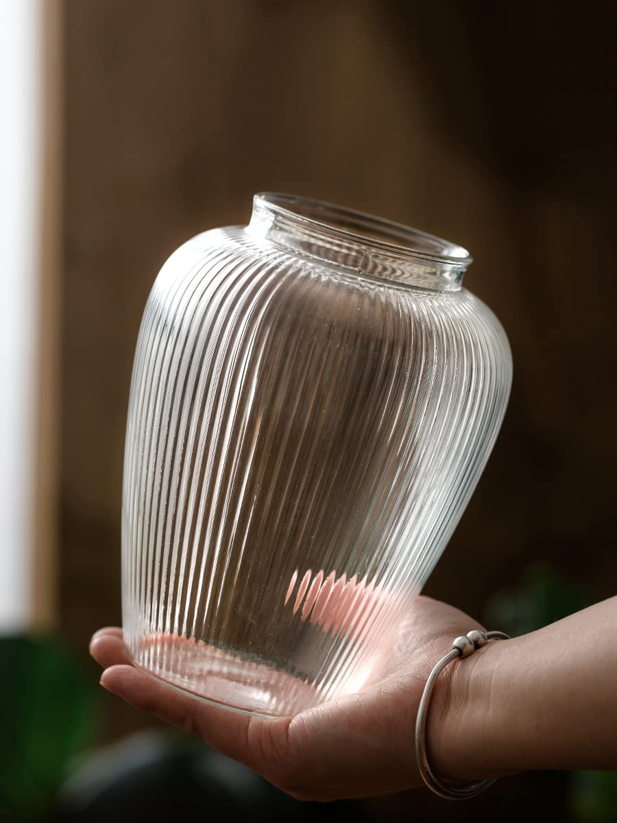 Glass Food Storage Container Candy Dish Spice Jar with Seal Wooden Lid