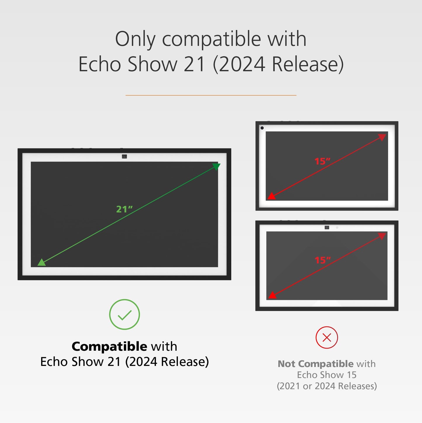 All-New, Made for Amazon Frame for Echo Show 21 (2024 Release)