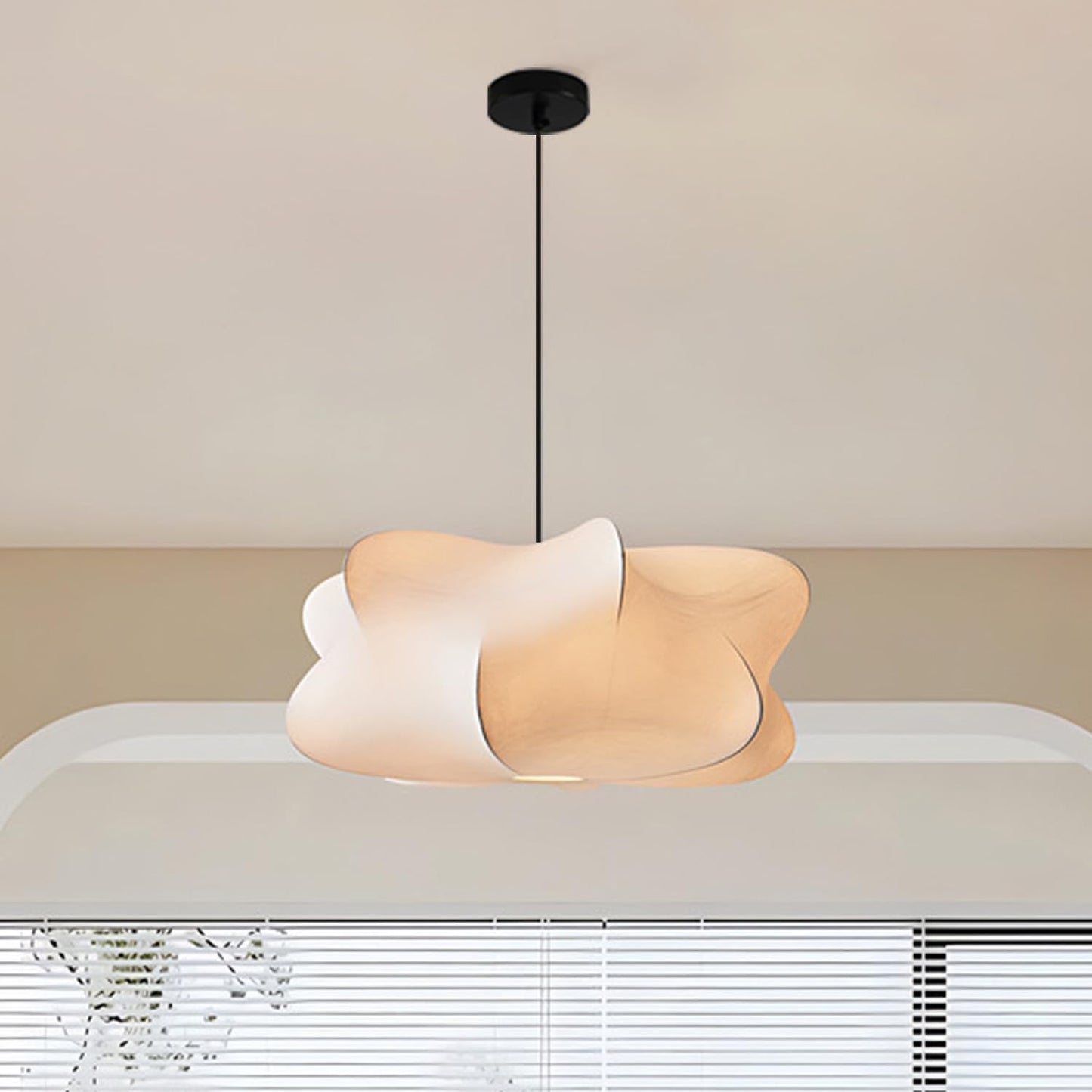 White Fabric Pendant