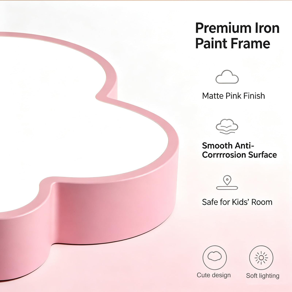 Cloud Shape Led Ceiling Light, with Remote Control