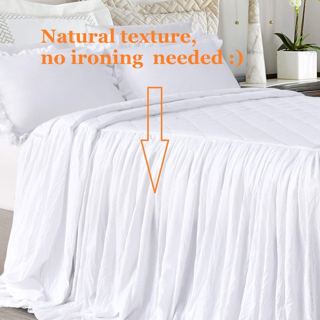 Cotton Oversized Quilt Bedspread Set
