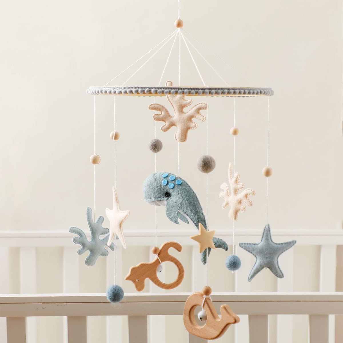 Plush Safari Animal Baby Mobile for Crib