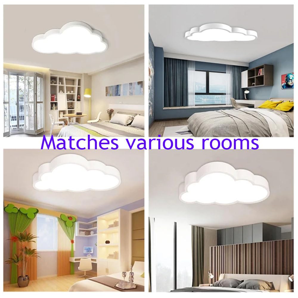 Cloud Shape Led Ceiling Light, with Remote Control