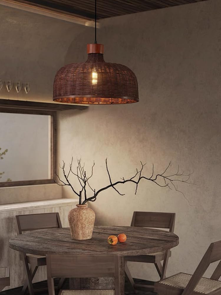 Hand Woven Rattan Pendant Lighting