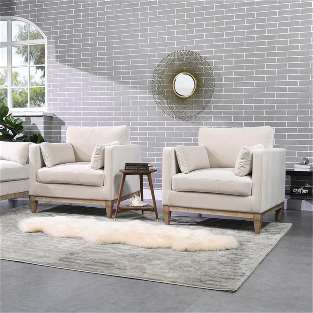 36" Modern Arm Chair, Performance Velvet