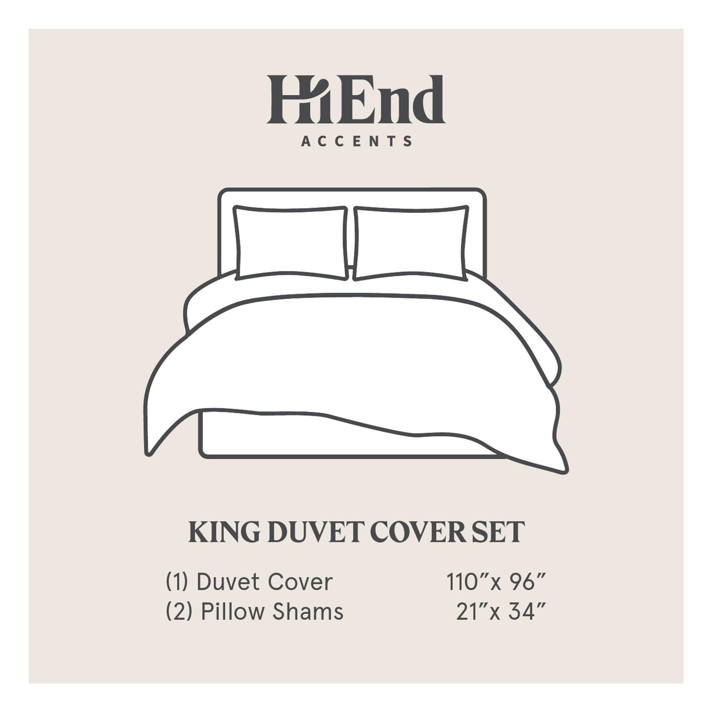 Victoria 3 Piece Duvet Cover Set with Pillow Shams