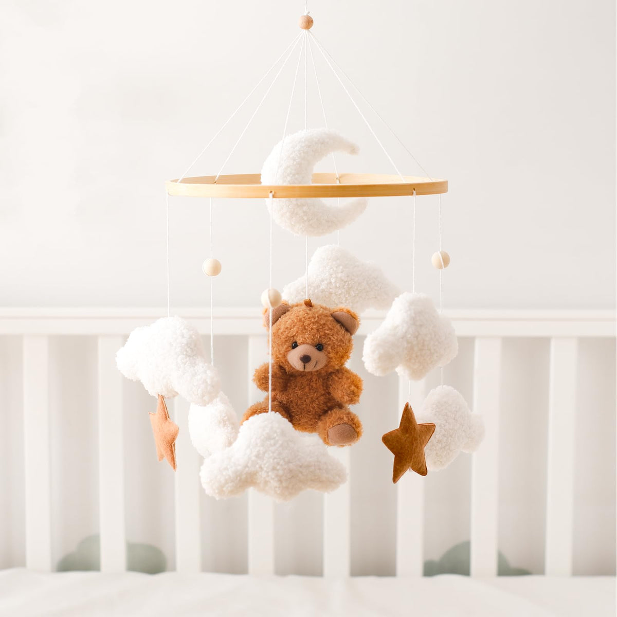 Plush Safari Animal Baby Mobile for Crib