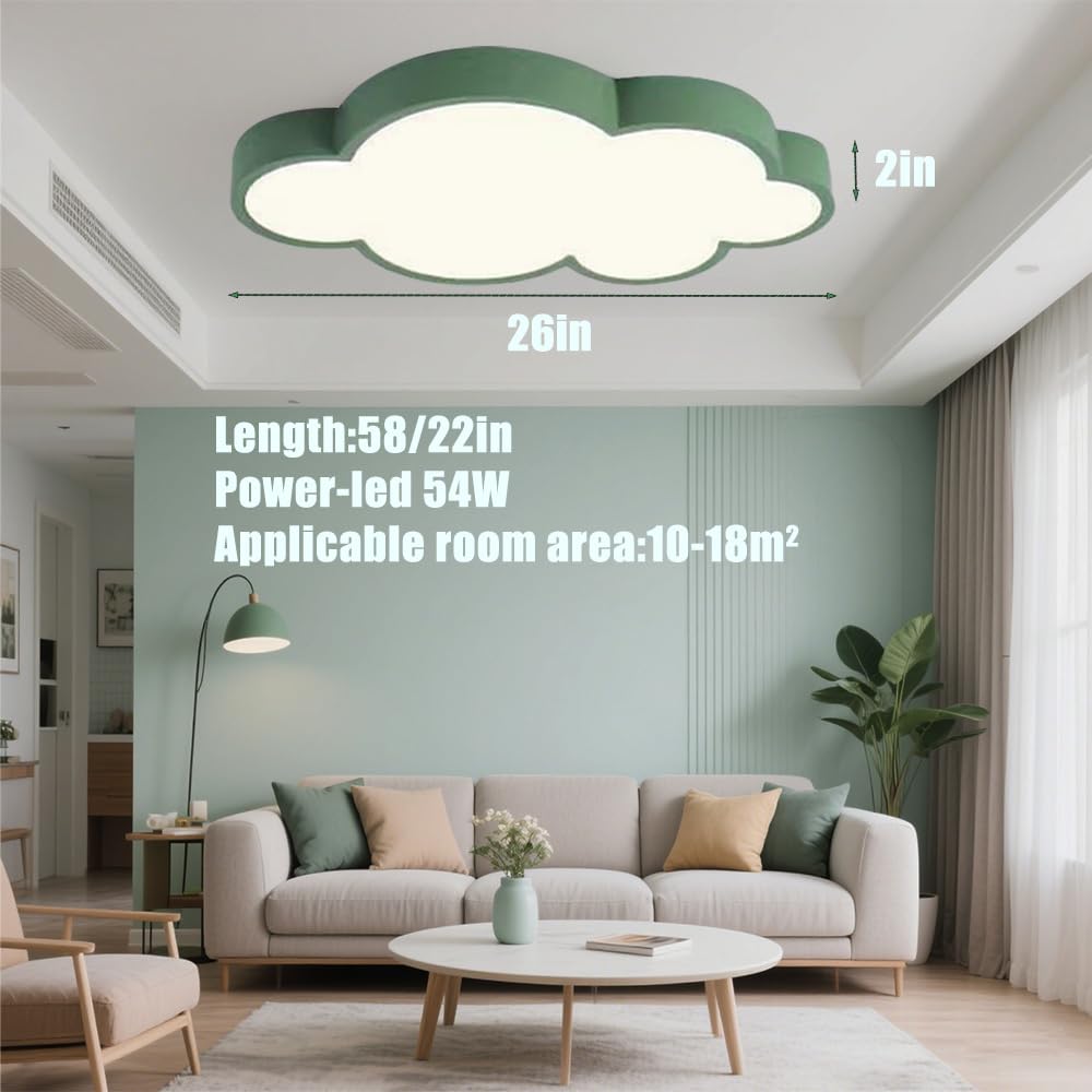 Cloud Shape Led Ceiling Light, with Remote Control