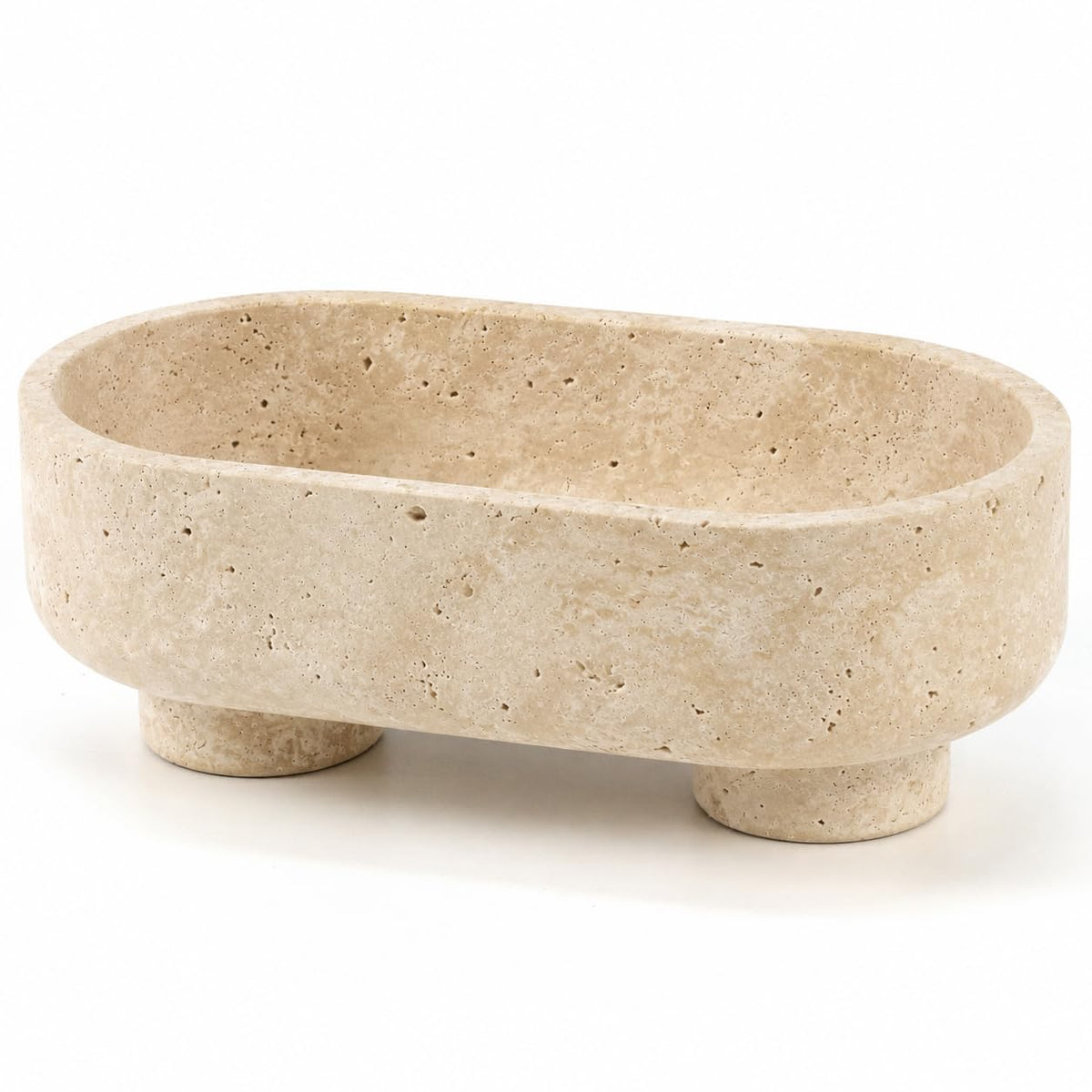 Natural Calacatta Viola Oval Marble Bowl