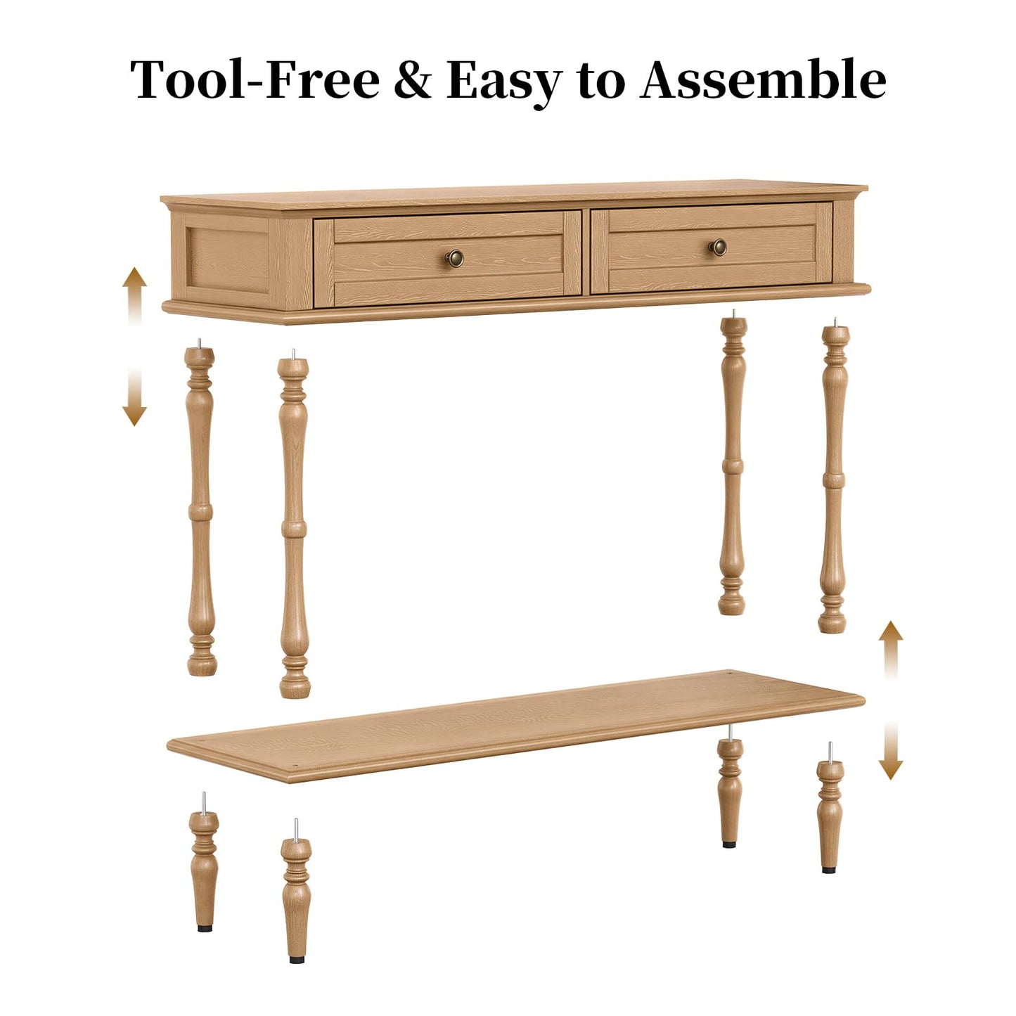 Console Table with 2 Drawers