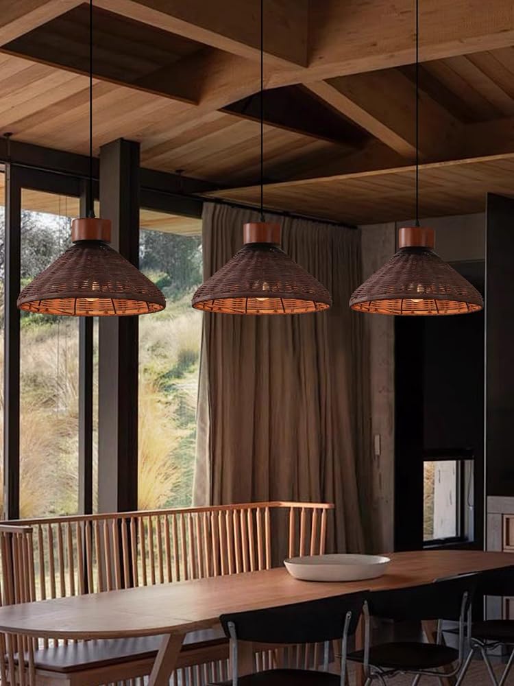 Hand Woven Rattan Pendant Lighting
