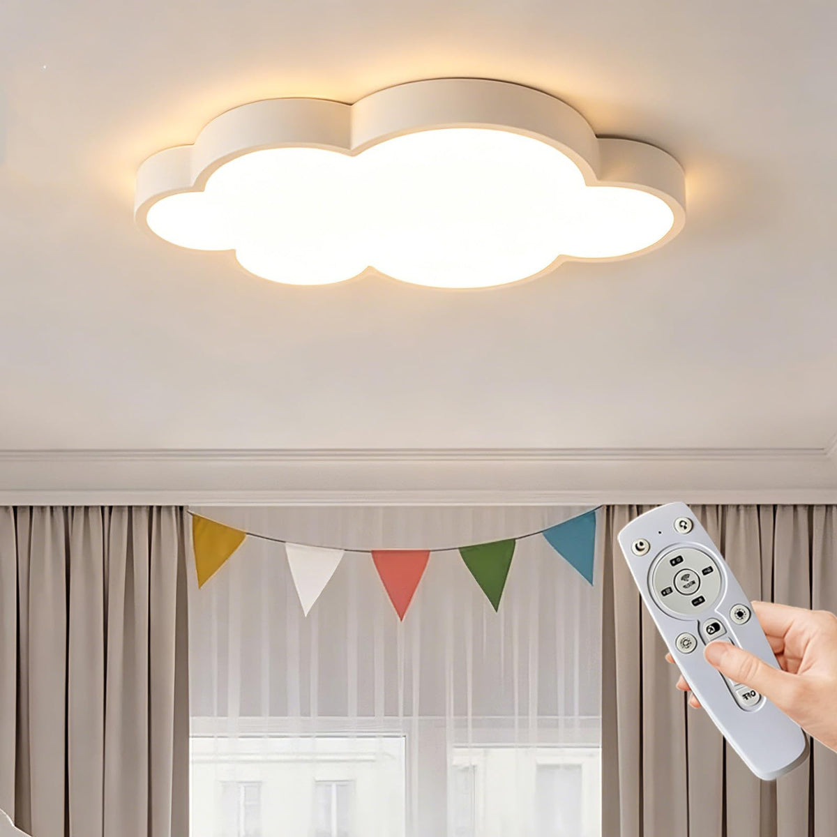 Cloud Shape Led Ceiling Light, with Remote Control