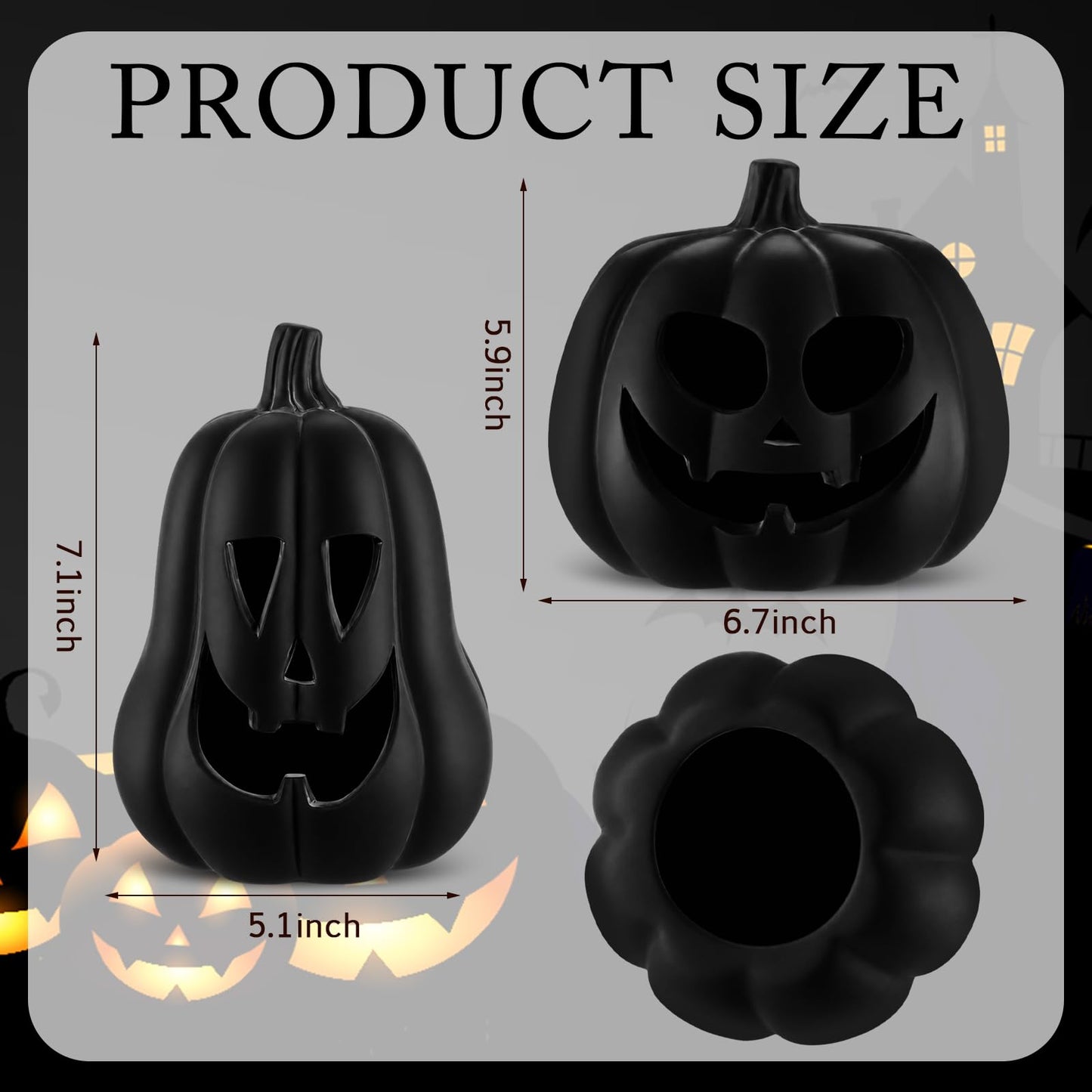 2 Pack Fall Terracotta Pumpkins