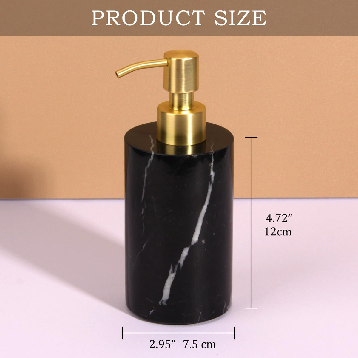 Natural Calacatta Viola Marble Soap Dispenser