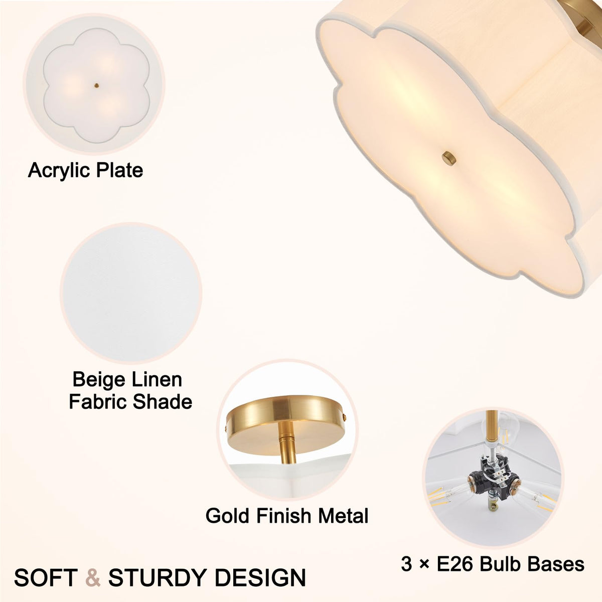 Semi Flush Mount Ceiling Fixture