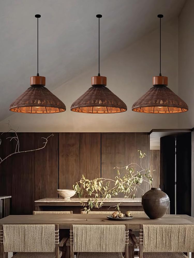Hand Woven Rattan Pendant Lighting