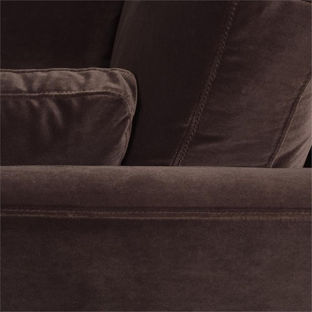 36" Modern Arm Chair, Performance Velvet