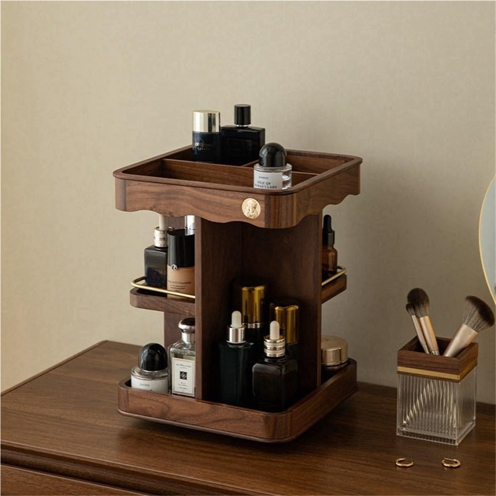 Rotating 360° Spinning Adjustable Bamboo Organizer