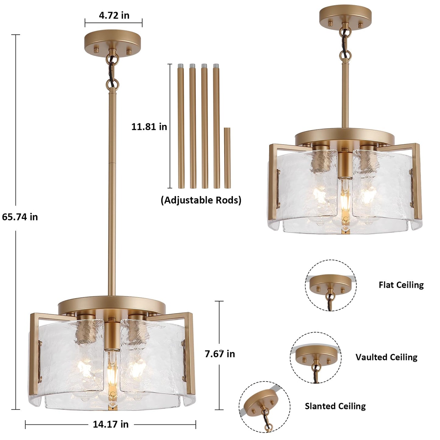 Black Chandelier Light Fixture