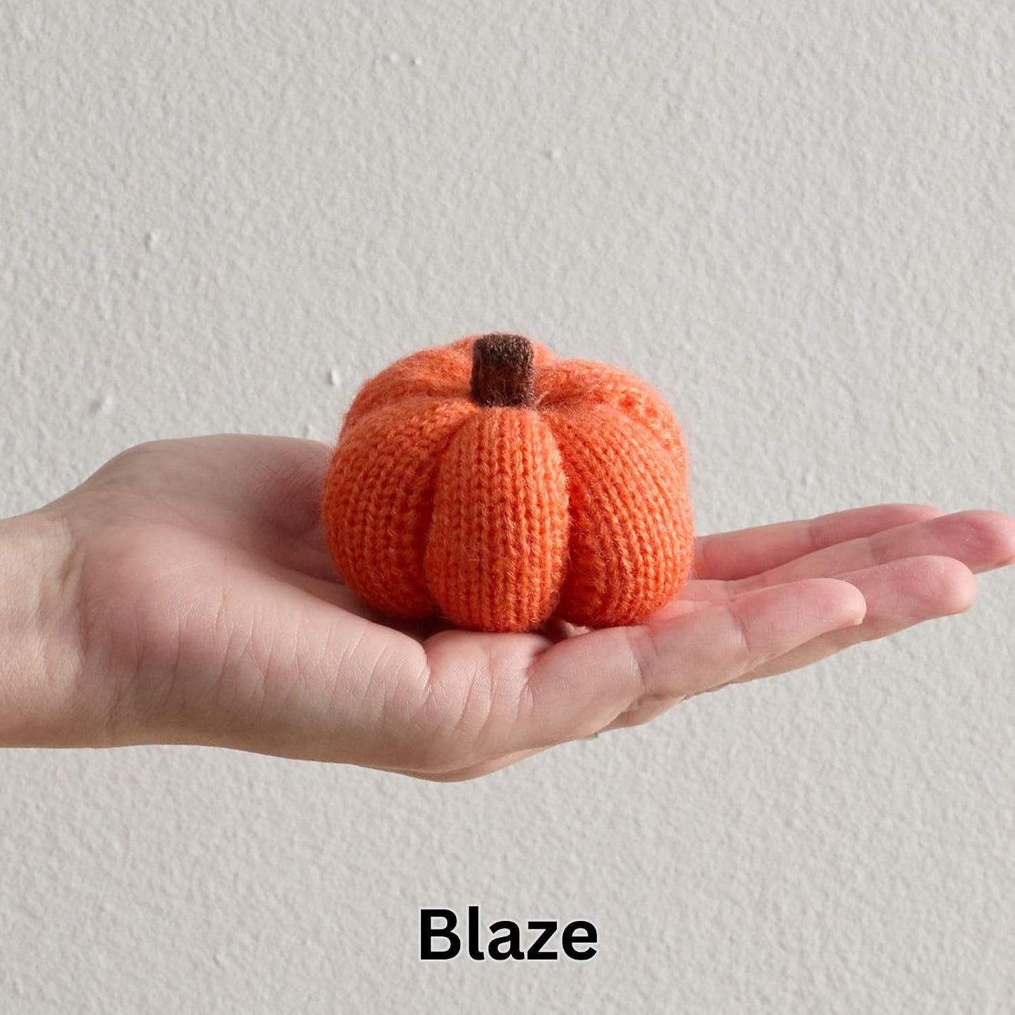 Set of 3 Cozy Knit Pumpkins