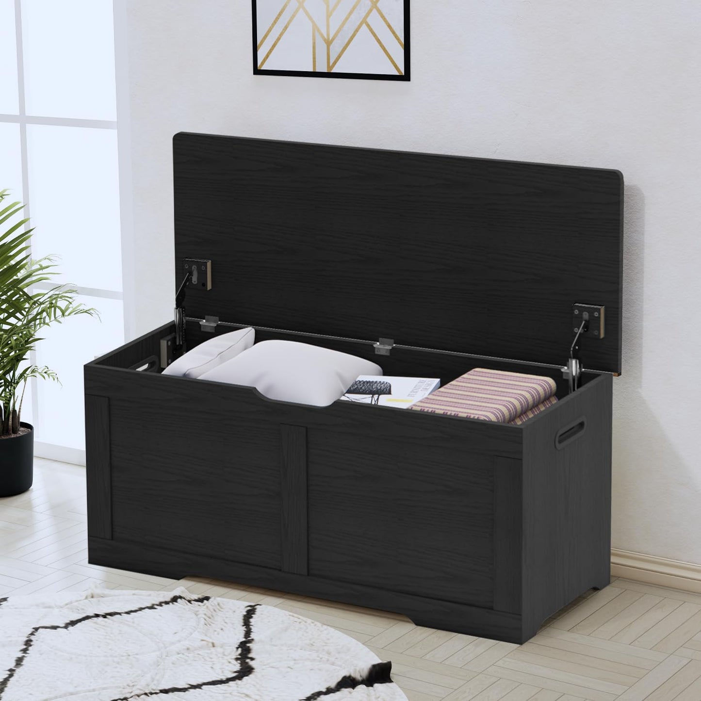 Timberer 47.2" Wooden Extra Large Storage Trunk