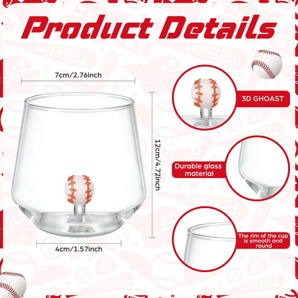 2 Pcs Halloween Wine Glass 12oz