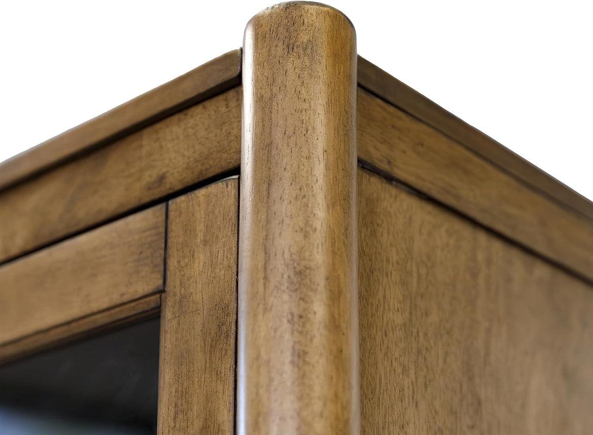 Wood Bookcase Display Cabinet