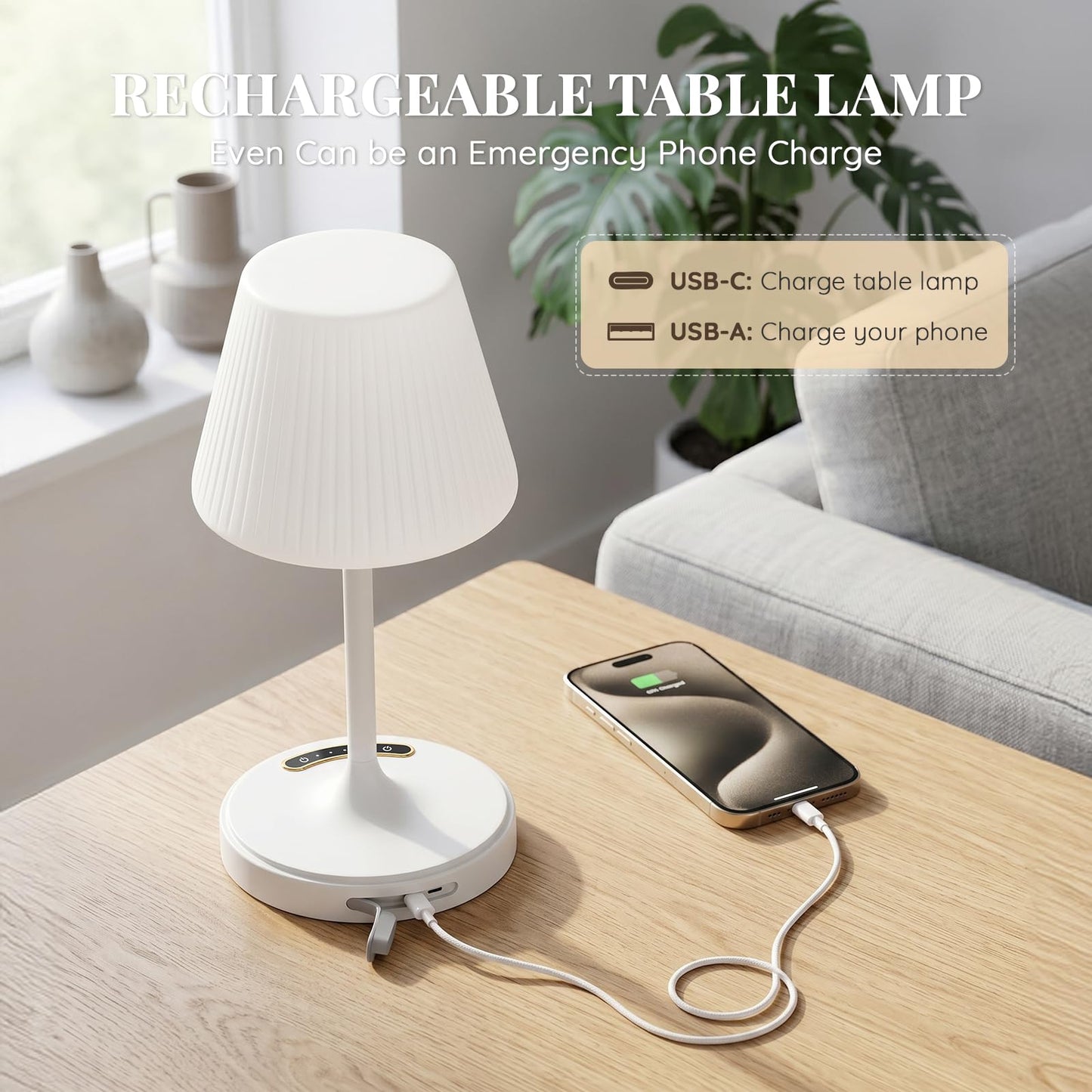 Cordless Waterproof Shower Lamp