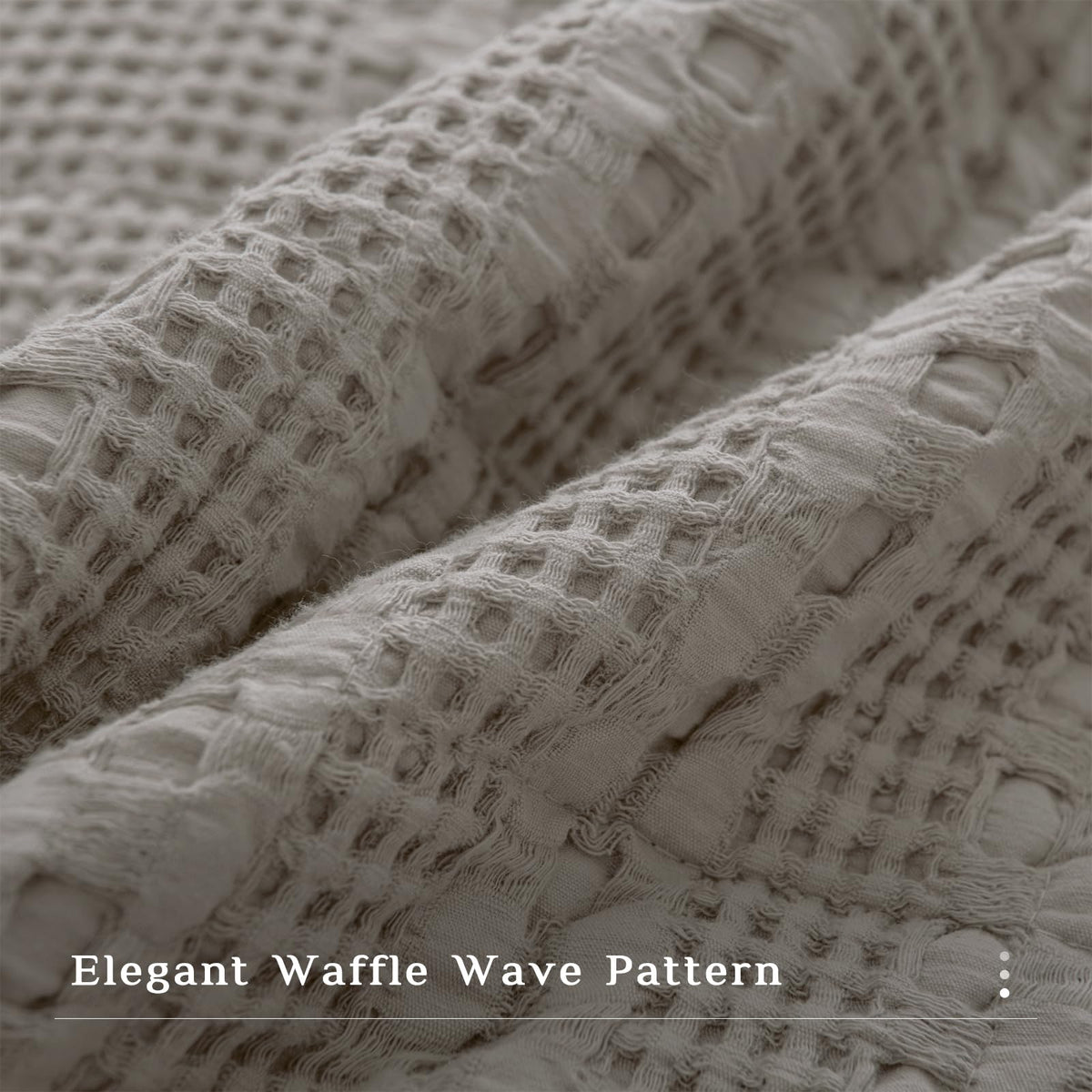 Oversized Waffle Weave Lightweight Coverlets_3 Pieces